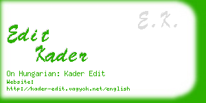 edit kader business card